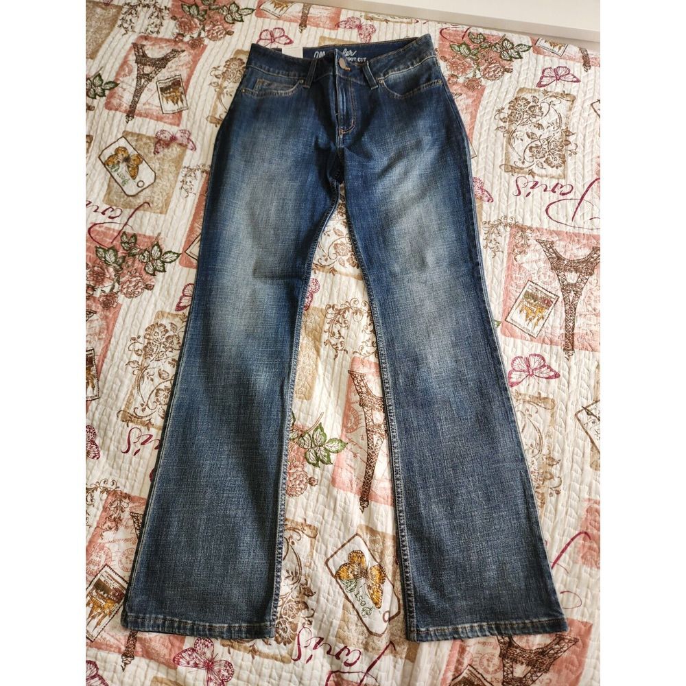 Wrangler Women's Boot Cut Blue Jeans Pants Stretch Pockets Size 9 × 34